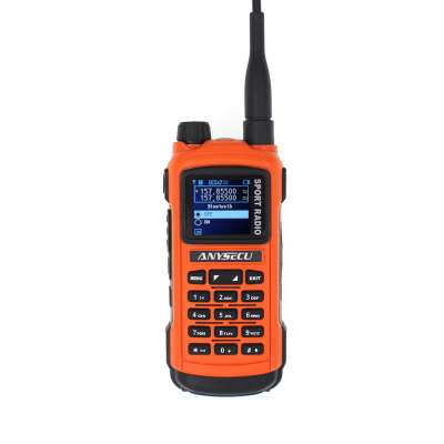 ANYSECU Professional Sports Radio AC-580  Dual Band Two Way Radio walkie talkie Blueteeth Program function ham radio transceiver