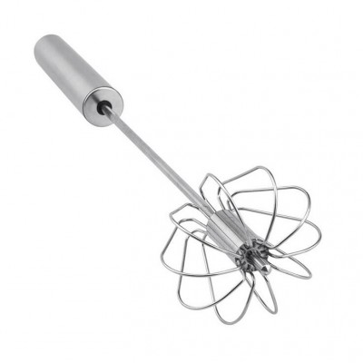 Stainless Steel Semi-automatic Eggbeater Kitchen Cooking Eggbeater and Flour Mixer egg Whisk