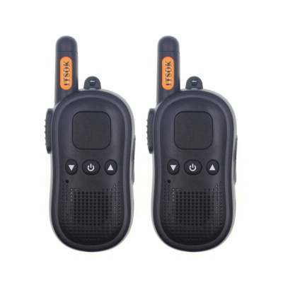 Mini-B 2-packed PTT walkie talkie with earpiece toy for kids safety licenses free handy talkie ham radio transceiver