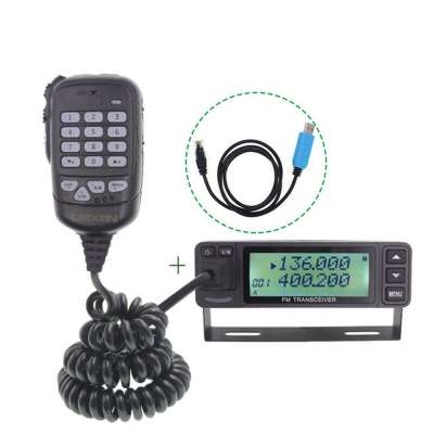 LEIXEN  Dual band  UV-998S UV-998 Mini 25W  PTT Mobile Amateur Ham Radio VHF UHF 144/430MHz  Car Radio with program cable