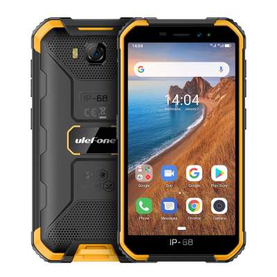 Global version Waterproof Ulefone Armor X6 IP68 MT6580 Rugged 3G Smartphone Quad-core 4000mAh 2GB 16GB Android 9.0 Mobile Phone