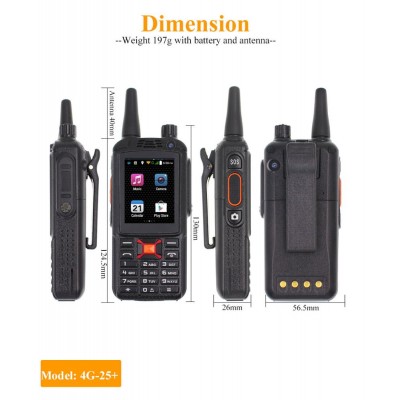 Anysecu G25PLUS 4G LTE Network Intercom Android Walkie Talkie F25+ 4G WIFI radio Phone Radios work with Zello REAL PTT