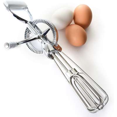 Manual EGG Whisk traditional rotary whisk  cake batter mixer egg beaters