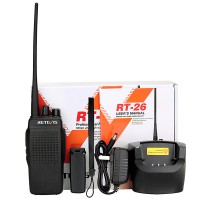 Retevis RT26 10W Commercial Walkie Talkies UHF Business Handheld Two Way Analog Radio 3000mAh High Power VOX Scan FM Radio